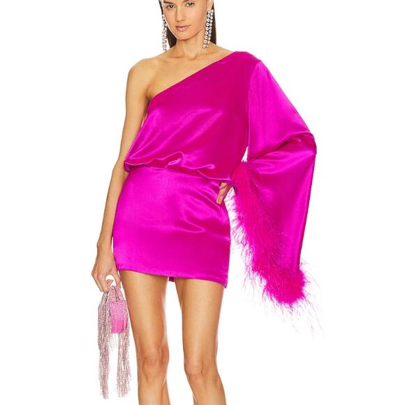 Retrofete Dresses & Skirts - Retrofete Allegra Pink Dress in Neon Pink (Size XS)